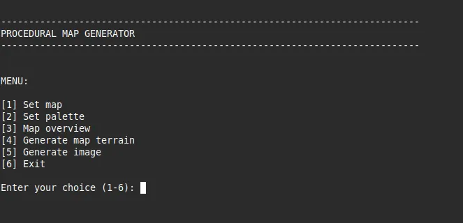Procedural Map Generator